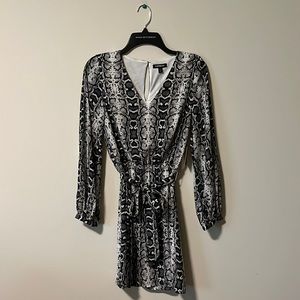 XS Express snakeskin cinched waist dress